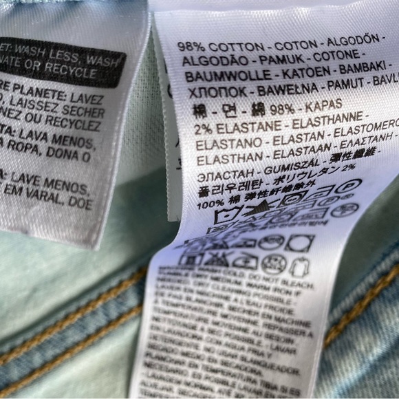 Levi's 511 Bleached Acid Wash Jeans - Picture 6 of 10